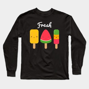 Cute Fresh Ice Cream T-Shirt Long Sleeve T-Shirt